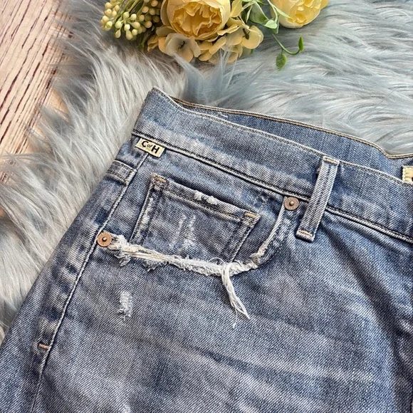 Citizens of Humanity Slouchy Fit Corey Distressed Shorts sz 27 - Picture 2 of 11